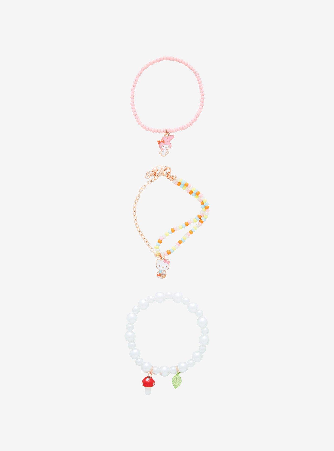 Hello Kitty & My Melody Mushroom Bracelet Set, , alternate