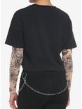 Tattoo Mesh Twofer Girls Crop Long-Sleeve T-Shirt, MULTI, alternate