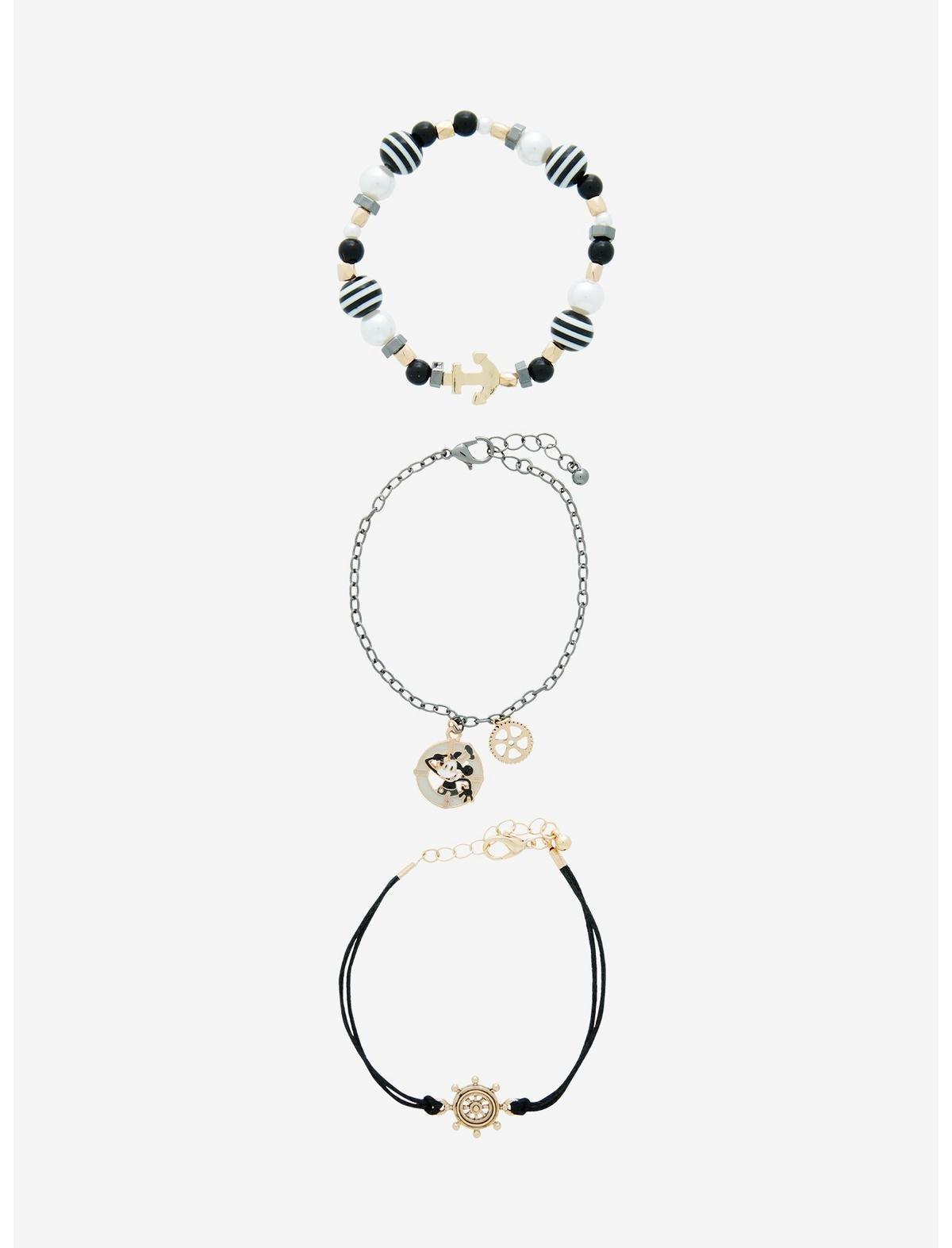 Disney100 Mickey Mouse Steamboat Willie Bracelet Set, , alternate