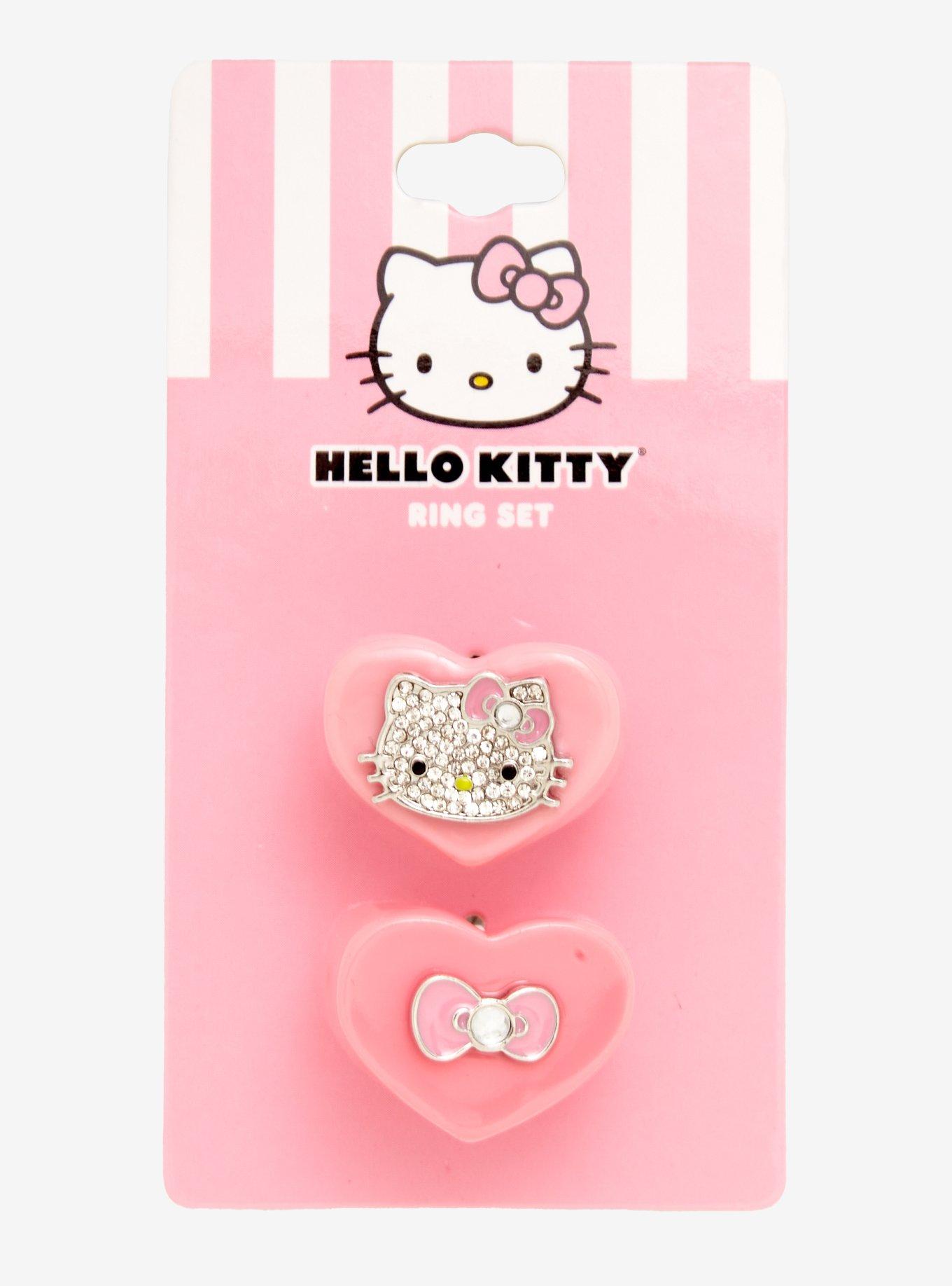 Hello Kitty Bow Chunky Ring Set, , alternate