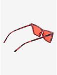 Red Leopard Cat Eye Sunglasses, , alternate