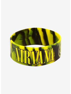 Nirvana Logo Tie-Dye Rubber Bracelet, , hi-res