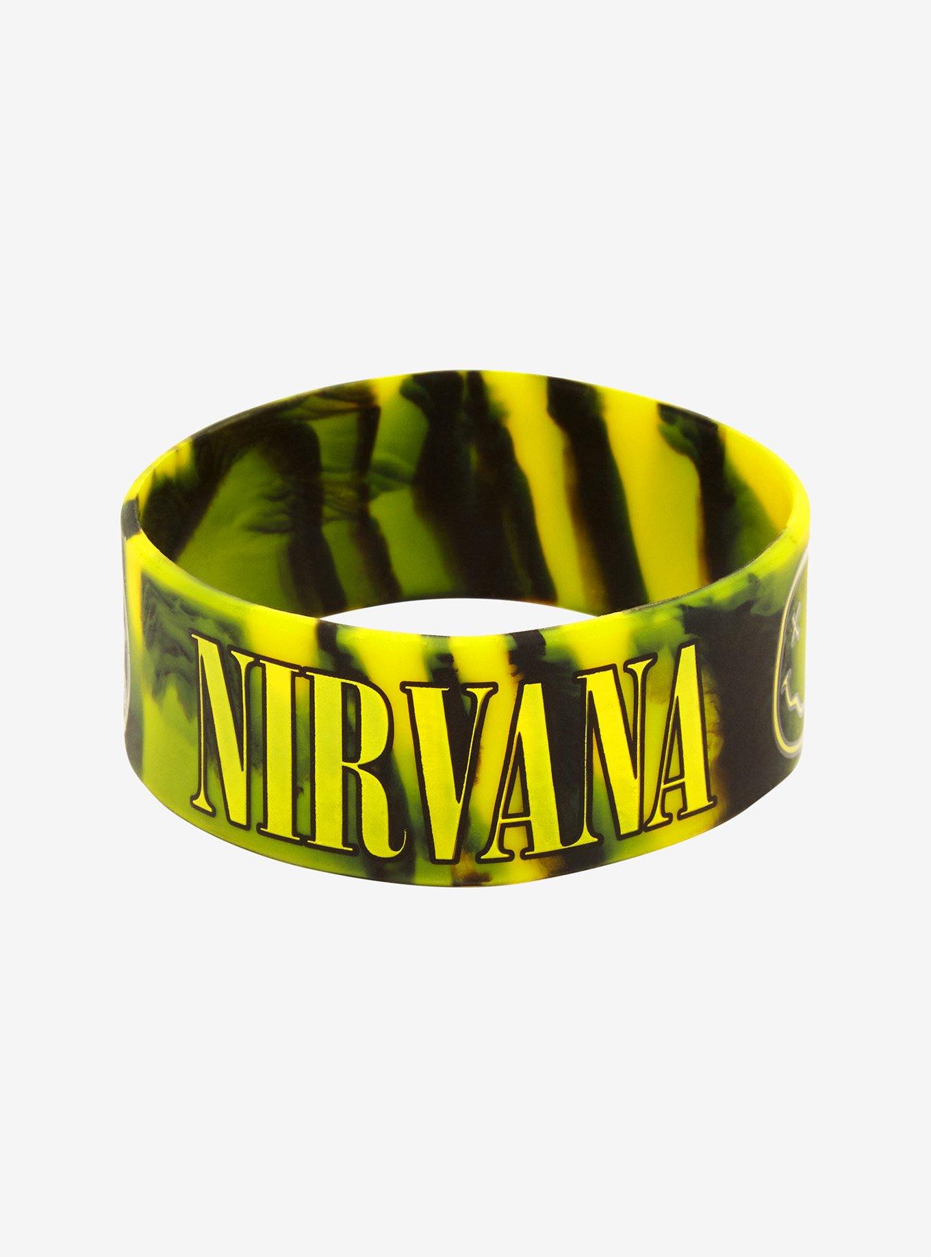 Nirvana Logo Tie-Dye Rubber Bracelet, , alternate