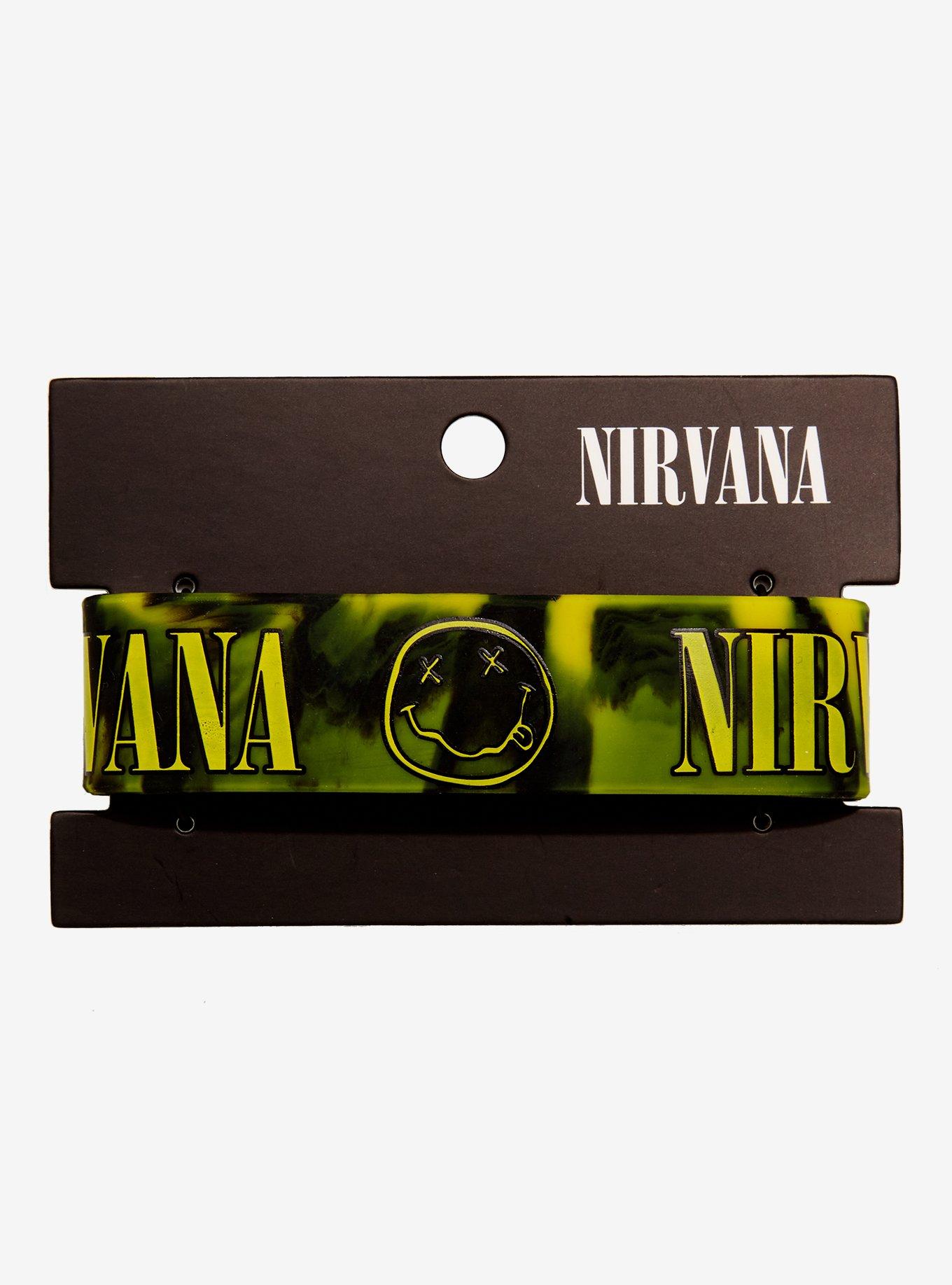 Nirvana Logo Tie-Dye Rubber Bracelet, , alternate