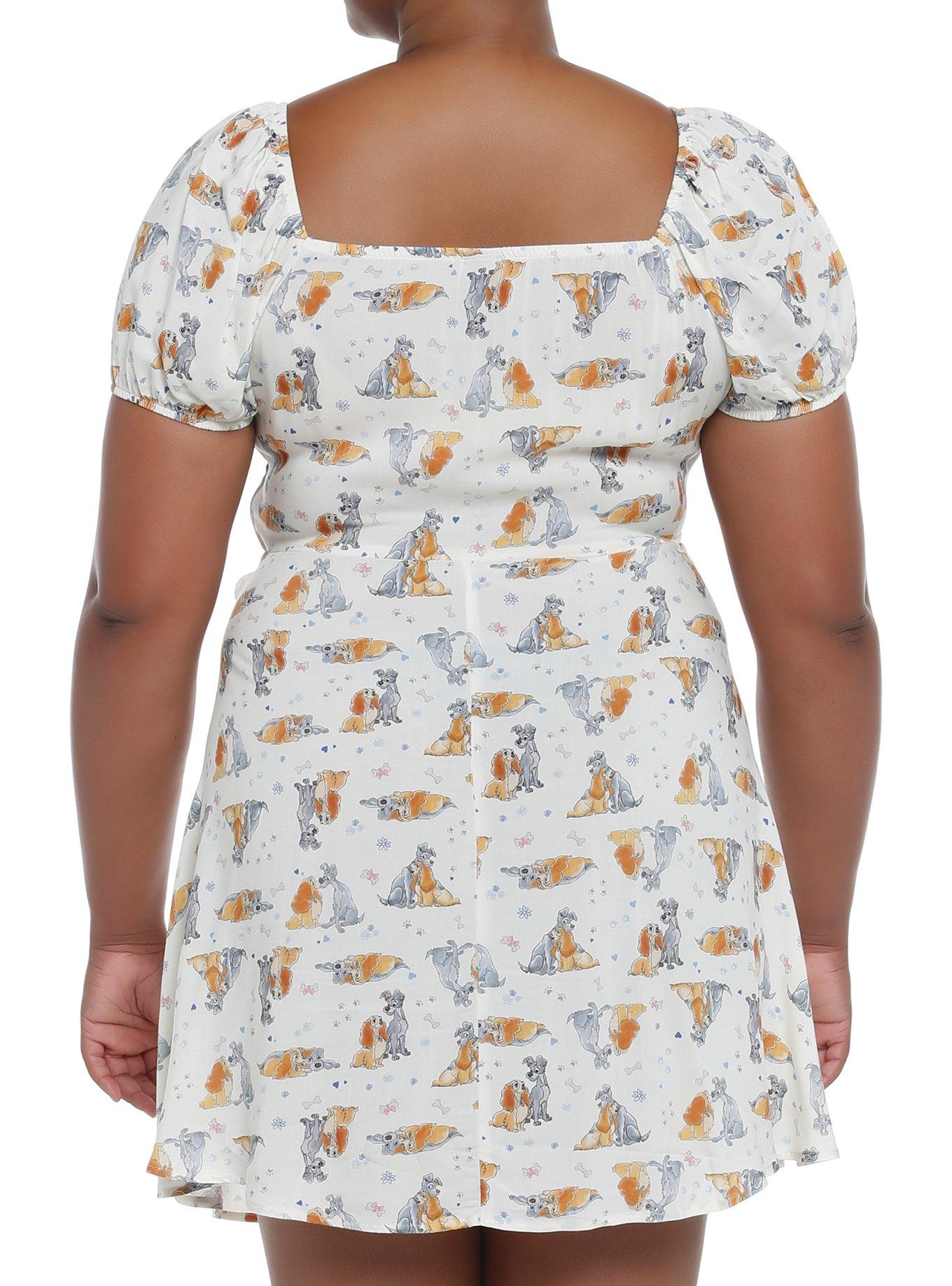 Disney Lady And The Tramp Sweetheart Dress Plus Size, MULTI, alternate