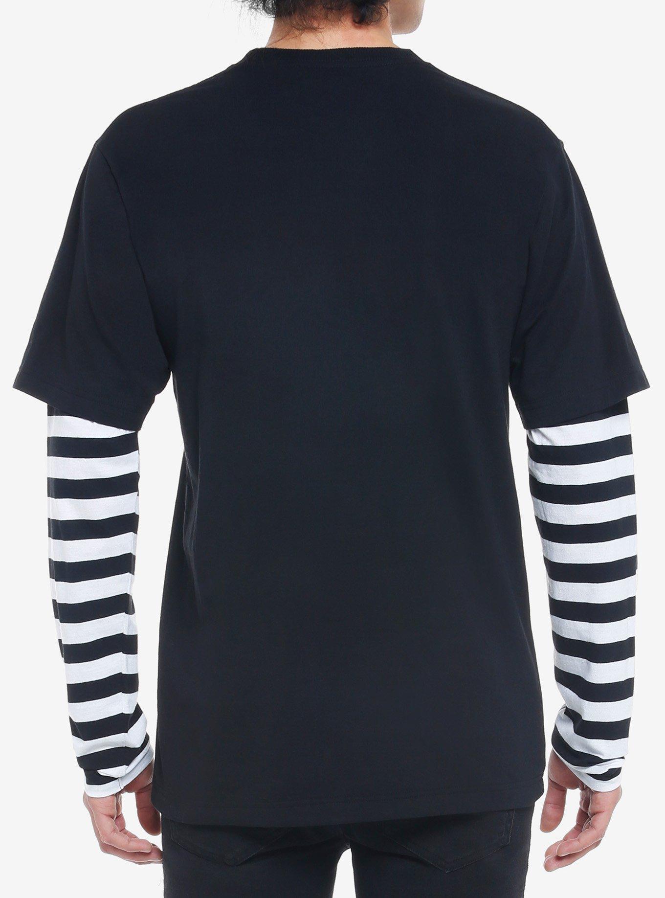Skeleton X-Rays Twofer Long-Sleeve T-Shirt, BLACK, alternate