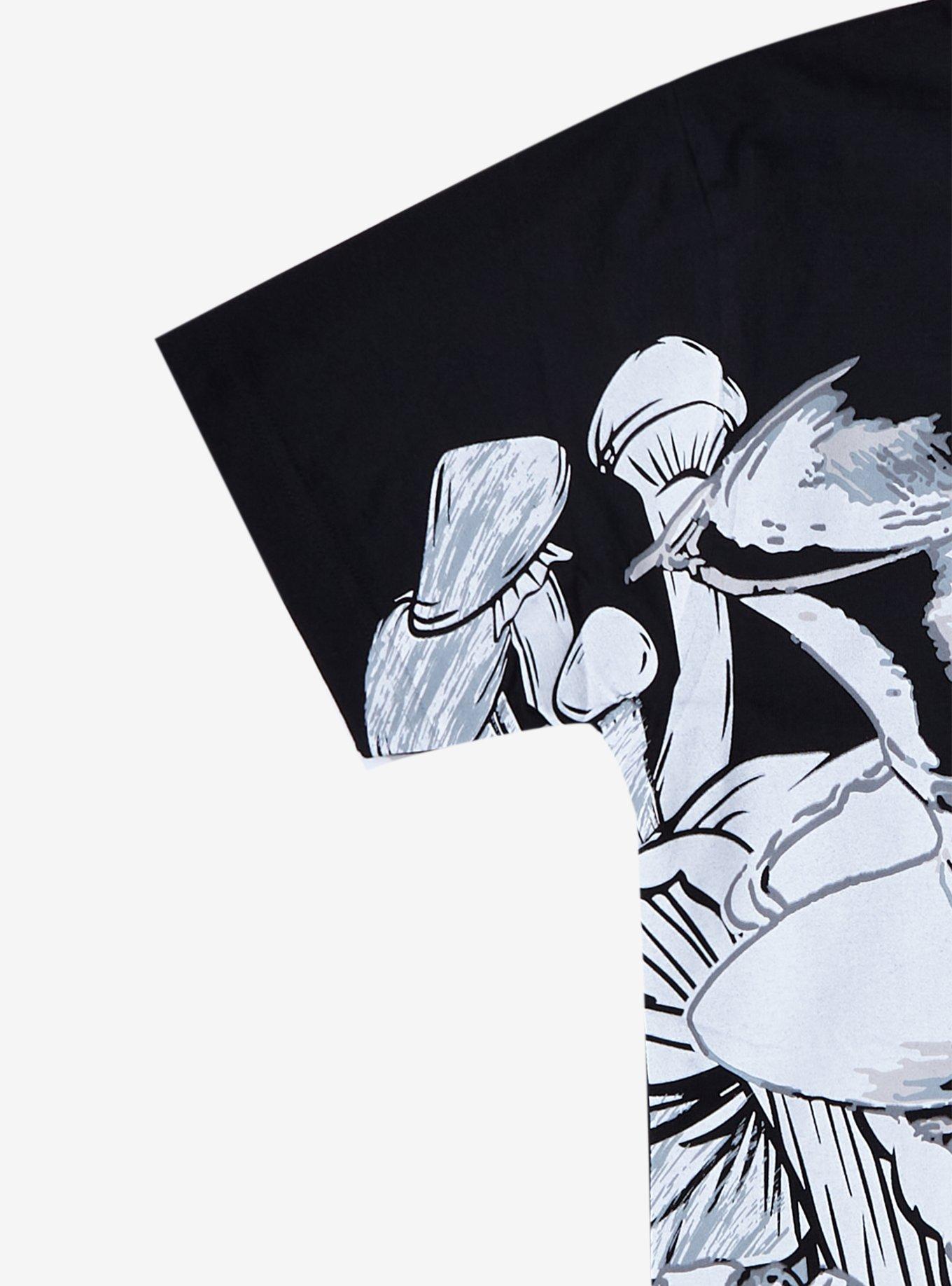 Dark Wonderland Jumbo Graphic T-Shirt, BLACK  RED, alternate