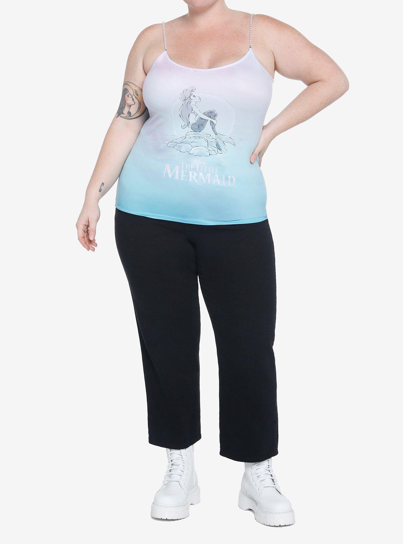 Her Universe Disney The Little Mermaid Ombre Pearl Strap Cami Plus Size, , hi-res