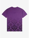 Disney Haunted Mansion Wallpaper Print T-Shirt - BoxLunch Exclusive, PURPLE, alternate