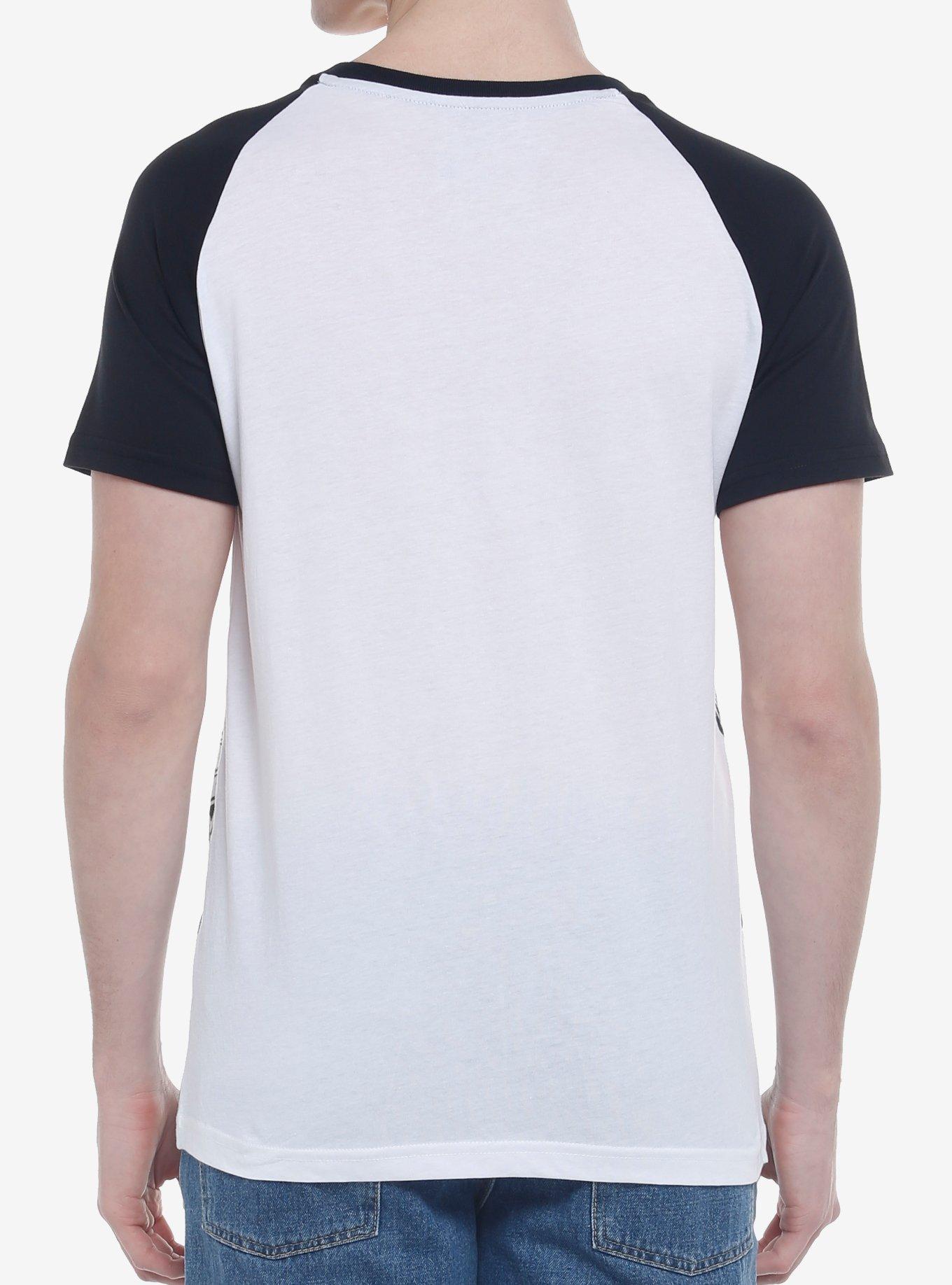Skull Demon Raglan T-Shirt, BLACK, alternate