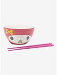My Melody Face Ramen Bowl With Chopsticks, , alternate
