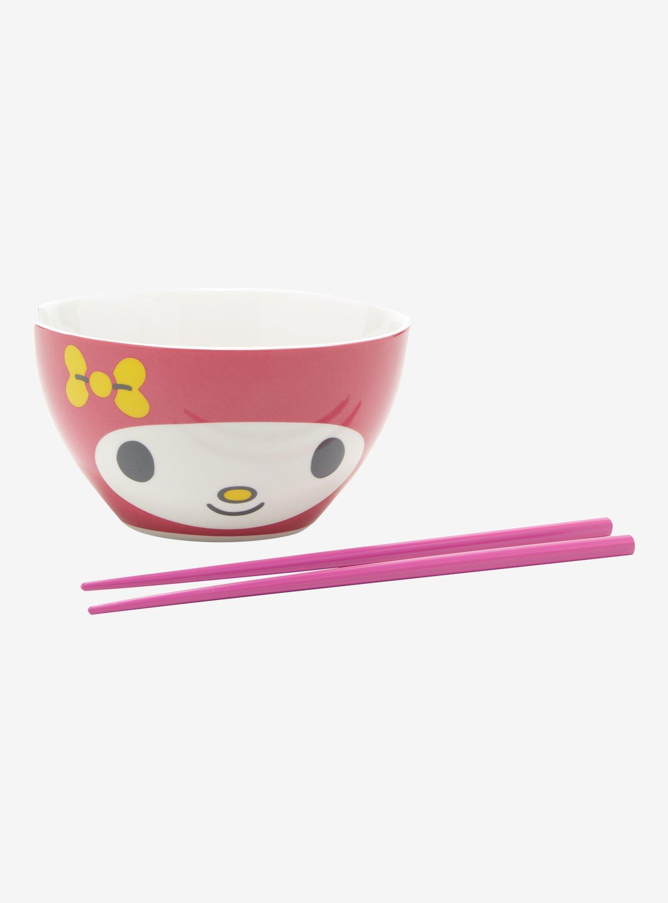 My Melody Face Ramen Bowl With Chopsticks, , alternate