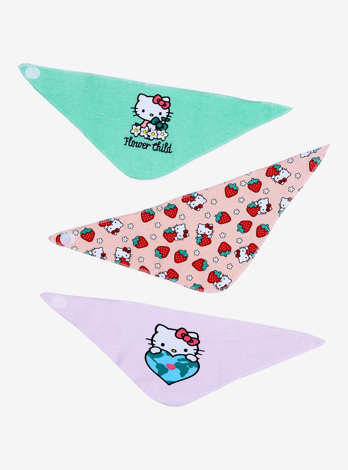 Sanrio Hello Kitty Strawberry Bandana Bib Set - BoxLunch Exclusive, , alternate