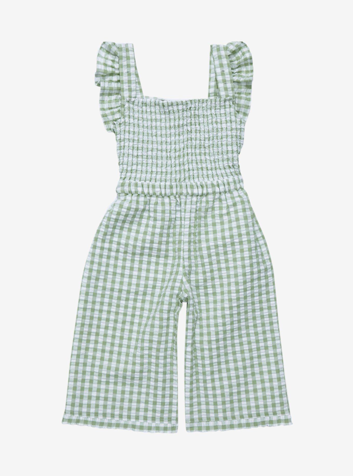 Our Universe Star Wars The Mandalorian Grogu Toddler Ruffle Romper - BoxLunch Exclusive, SAGE, alternate