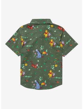 Disney Winnie the Pooh Earth Day Allover Print Woven Toddler Button-Up - BoxLunch Exclusive, , hi-res