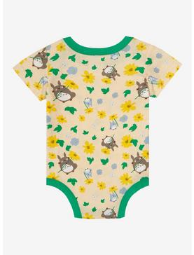 Studio Ghibli My Neighbor Totoro Floral Character Allover Print Infant One-Piece - BoxLunch Exclusive, , hi-res