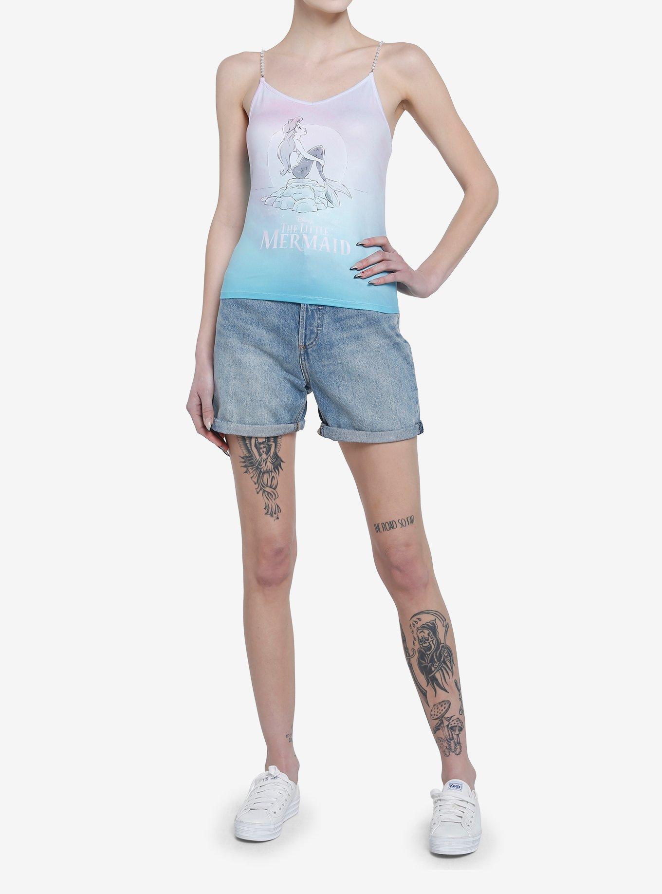 Her Universe Disney The Little Mermaid Ombre Pearl Strap Girls Cami, , hi-res