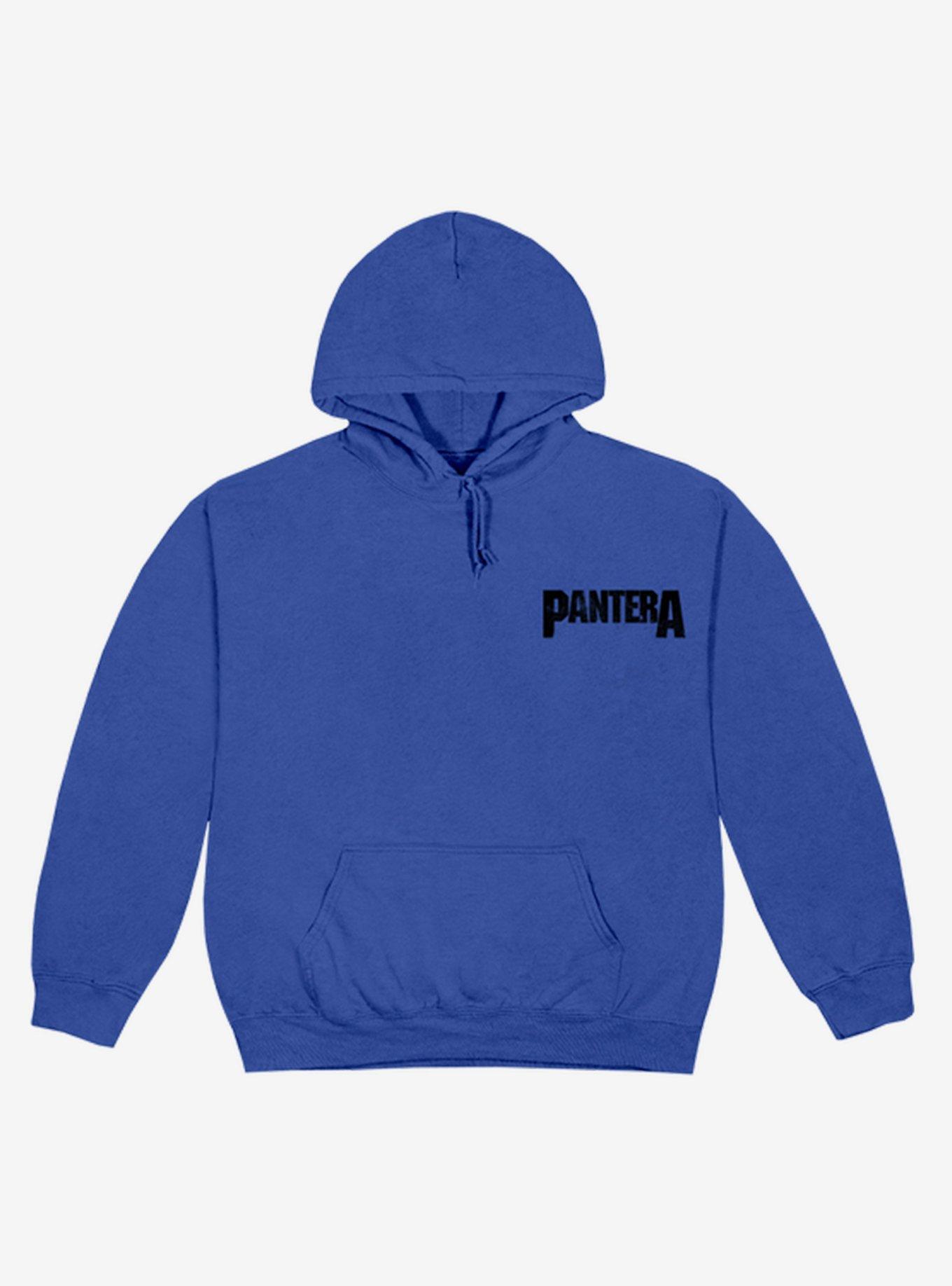 Pantera Mouth For War Skull Hoodie, BLUE, alternate