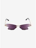 Black Butterfly Wing Sunglasses, , alternate