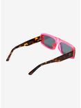 Pink Tortoise Shell Y2K Sunglasses, , alternate
