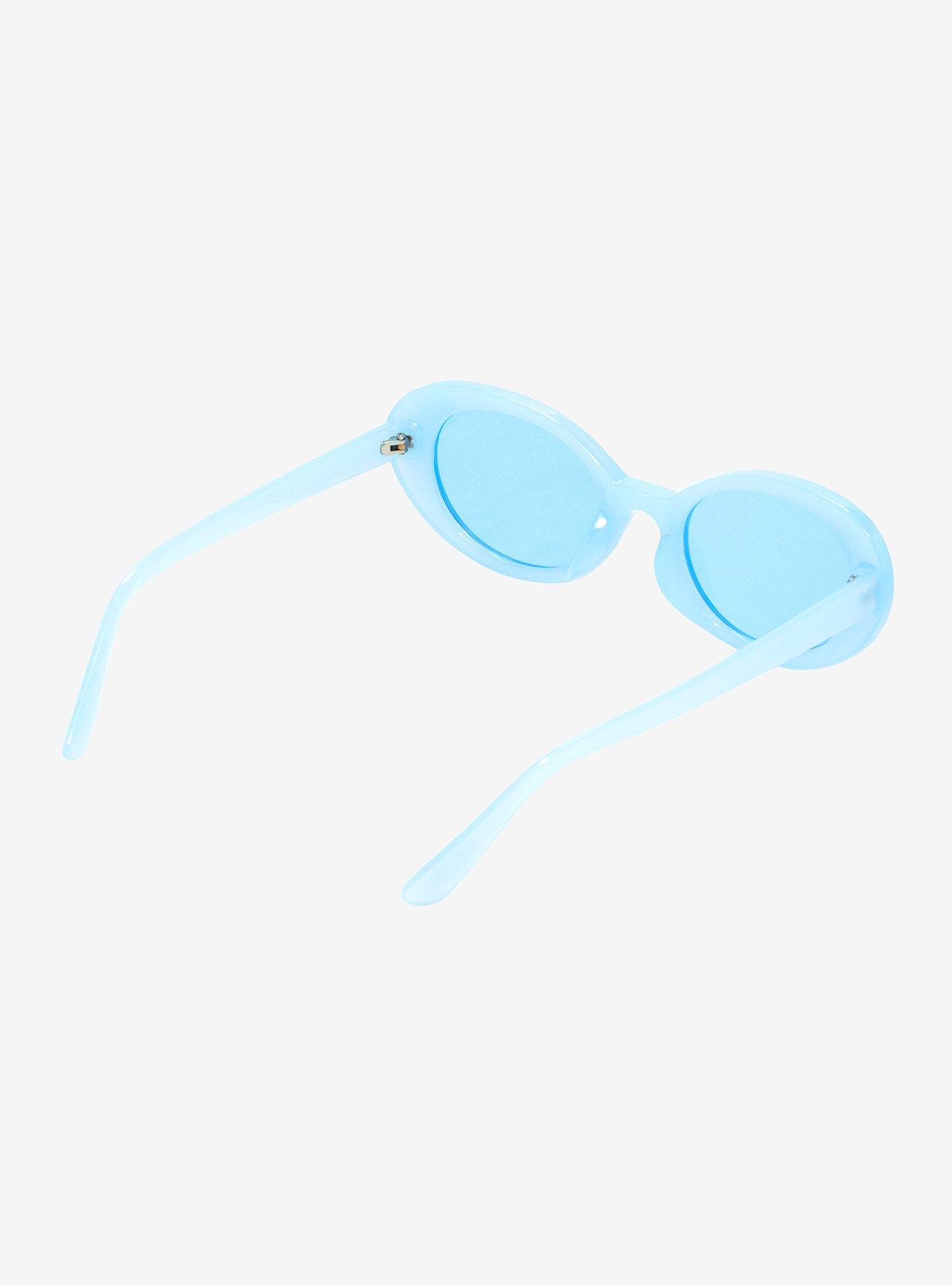 Blue Oval Sunglasses, , alternate