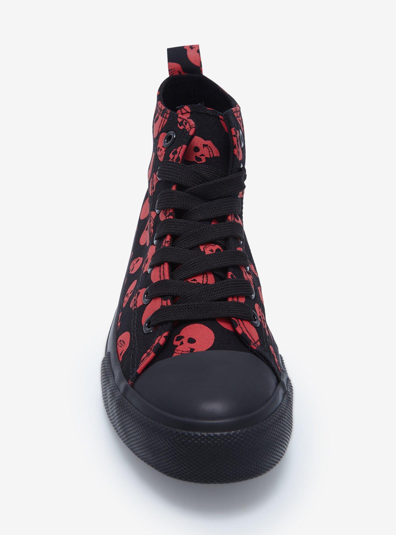 Red Skulls Hi-Top Sneakers, MULTI, alternate