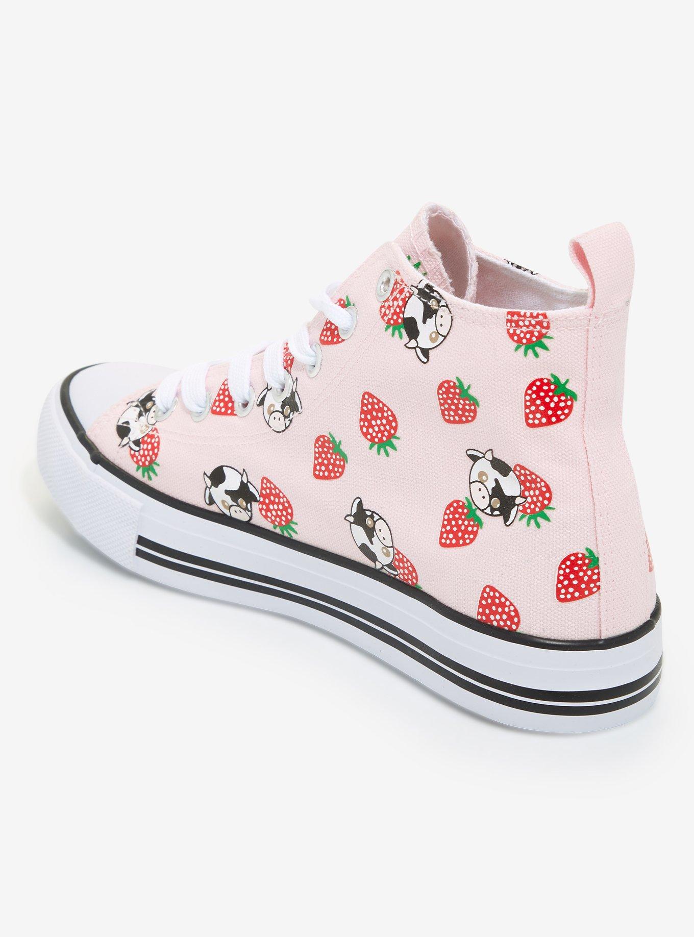 Strawberry Cow Hi-Top Sneakers, MULTI, alternate