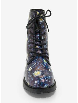 Plus Size Starry Nights Combat Boots, , hi-res