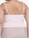 Sweet Society Pink & White Bow Strappy Girls Cami Plus Size, PINK, alternate