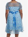 Sweet Society Blueberry Glitter Mesh Dress Plus Size, BLUE, alternate