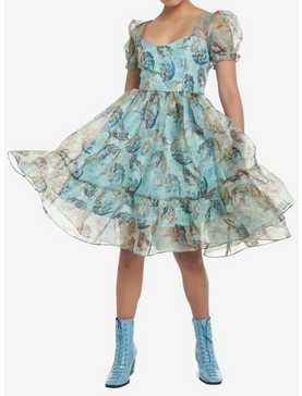 Thorn & Fable The Birth Of Venus Mesh Puff Sleeve Dress, , hi-res