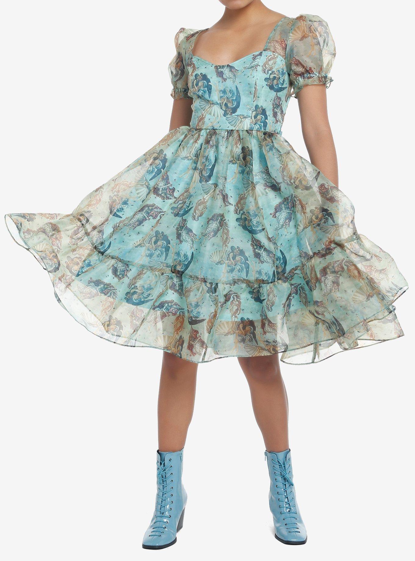 Hot Topic Thorn & Fable® Green Rose Twofer Dress