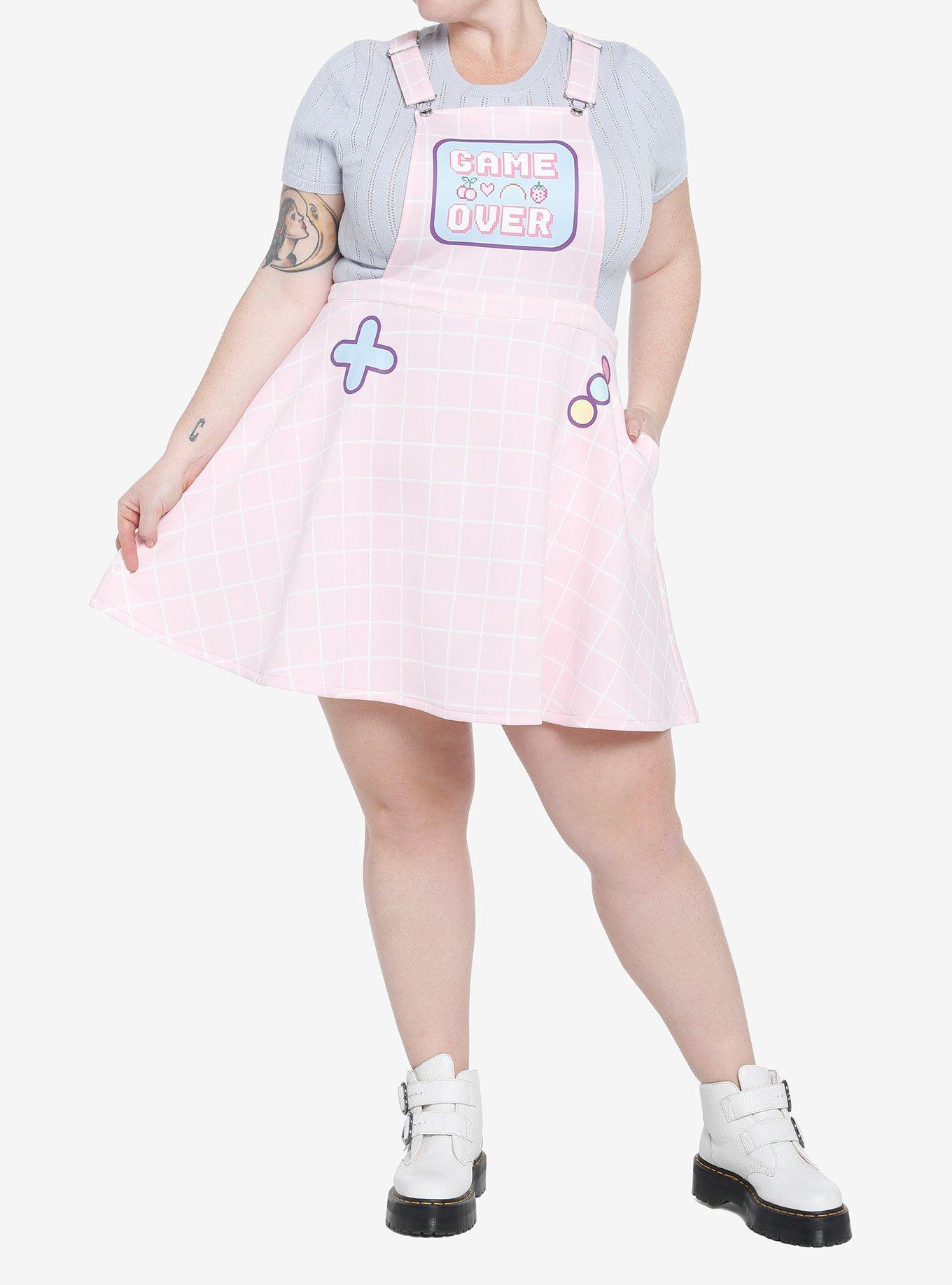 Game Over Pastel Skirtall Plus Size, MULTI, alternate