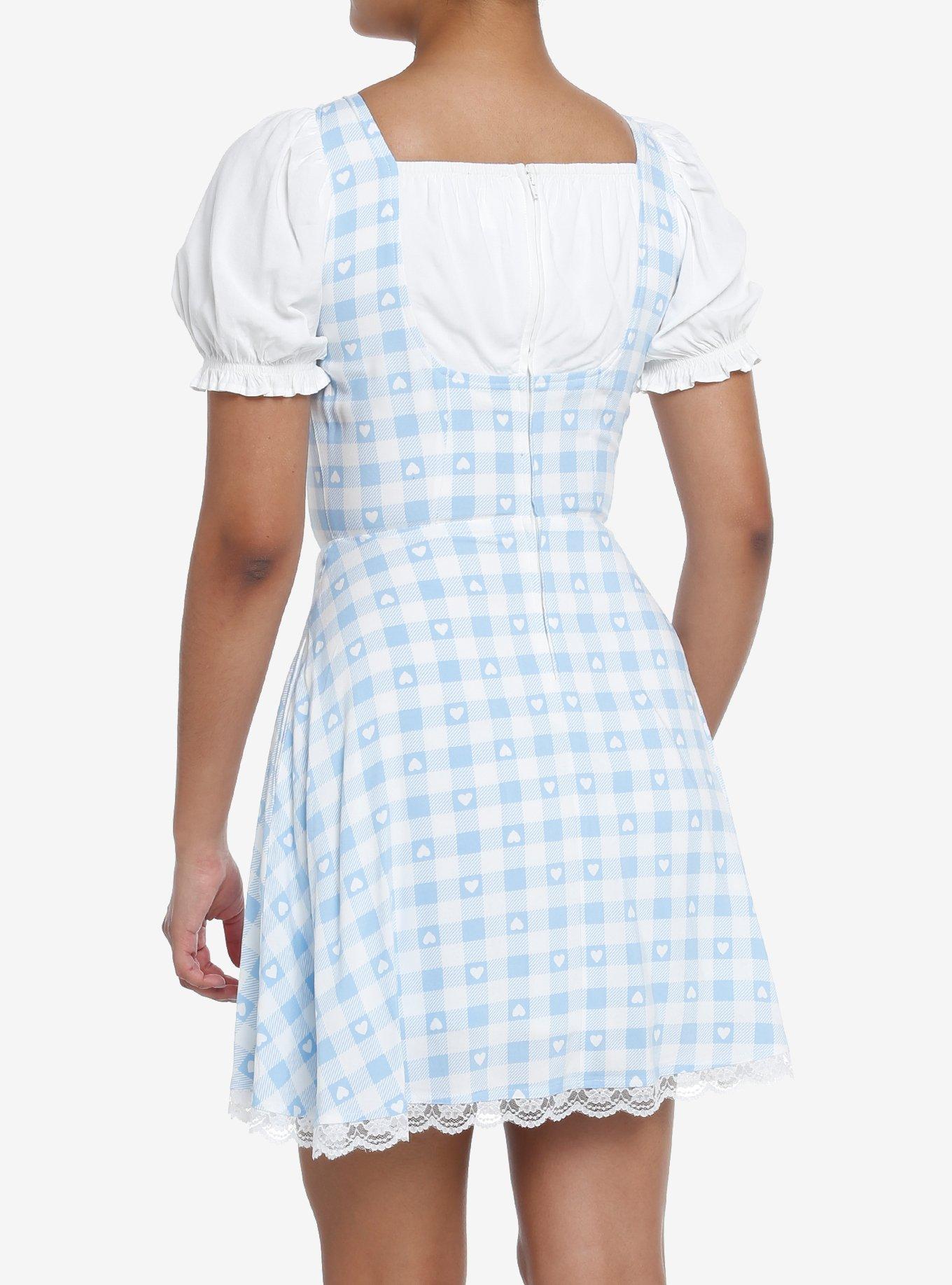 Sweet Society Blue & White Gingham Corset Dress, GINGHAM CHECK, alternate