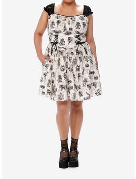 Plus Size Thorn & Fable Through The Looking Glass Lace-Up Dress Plus Size, , hi-res