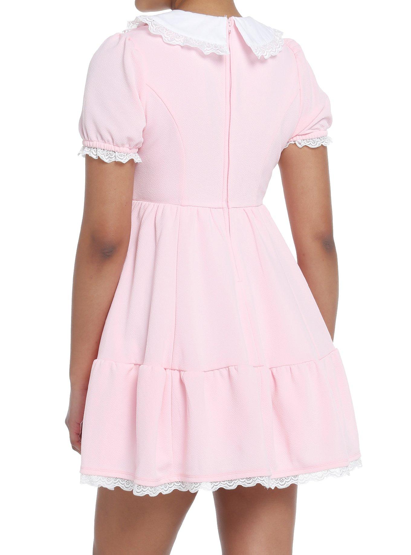 Sweet Society Pink Collared Dress, PINK, alternate