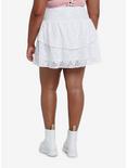 Sweet Society White Lace Tiered Skirt Plus Size, BRIGHT WHITE, alternate