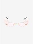 Pink Pearl Flames Sunglasses, , alternate