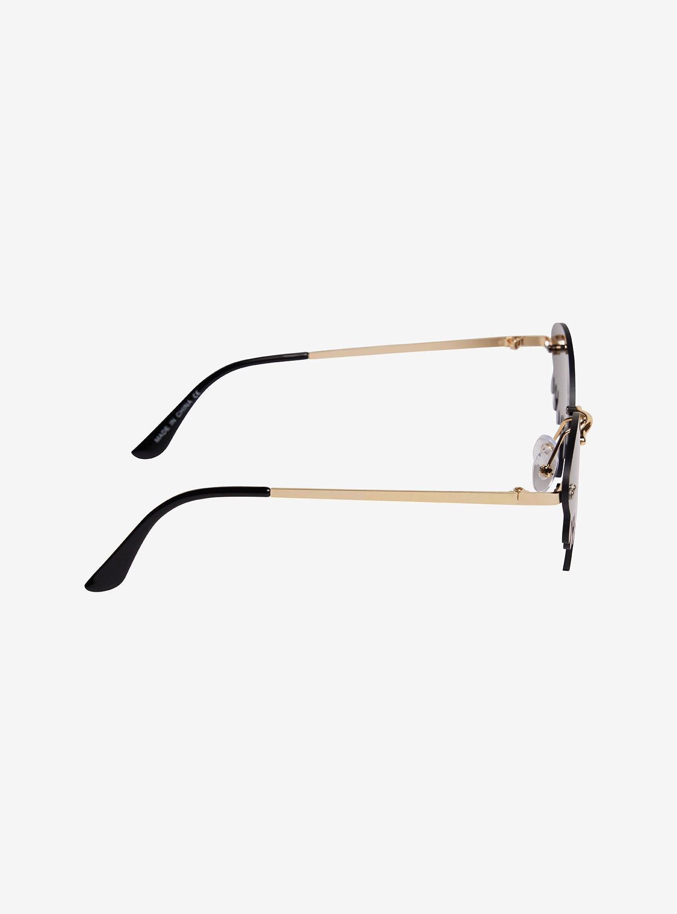Black Drip Sunglasses, , alternate