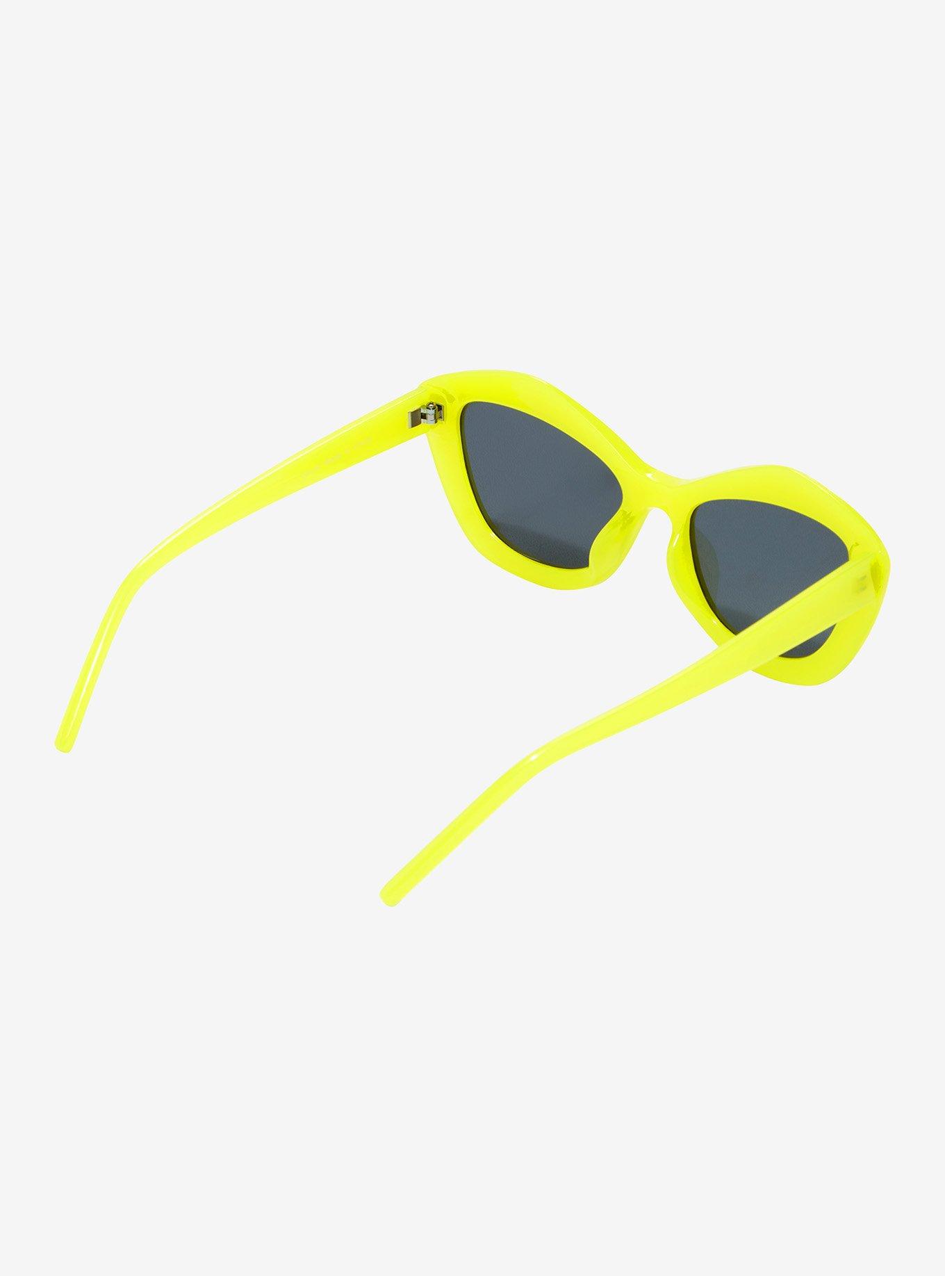 Yellow Geometric Sunglasses, , hi-res