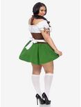 Gretchen Costume Dress with Trim Stockings Bows Plus Size, BROWN, alternate