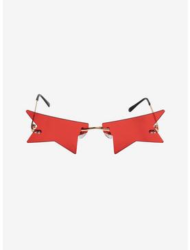 Red Half Star Sunglasses, , hi-res