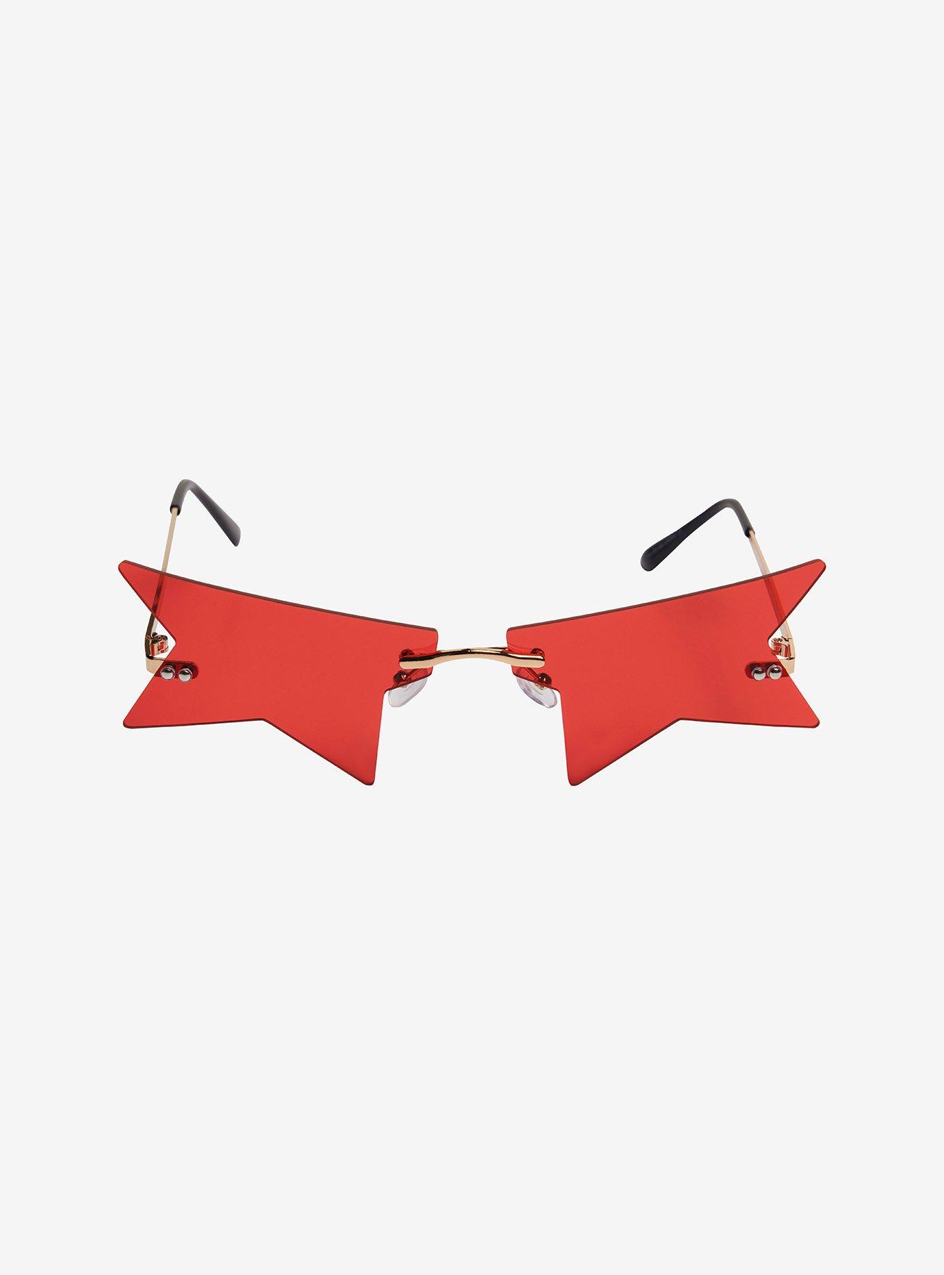 Red Half Star Sunglasses, , alternate