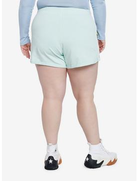 Keroppi Contrast Stripe Girls Lounge Shorts Plus Size, , hi-res