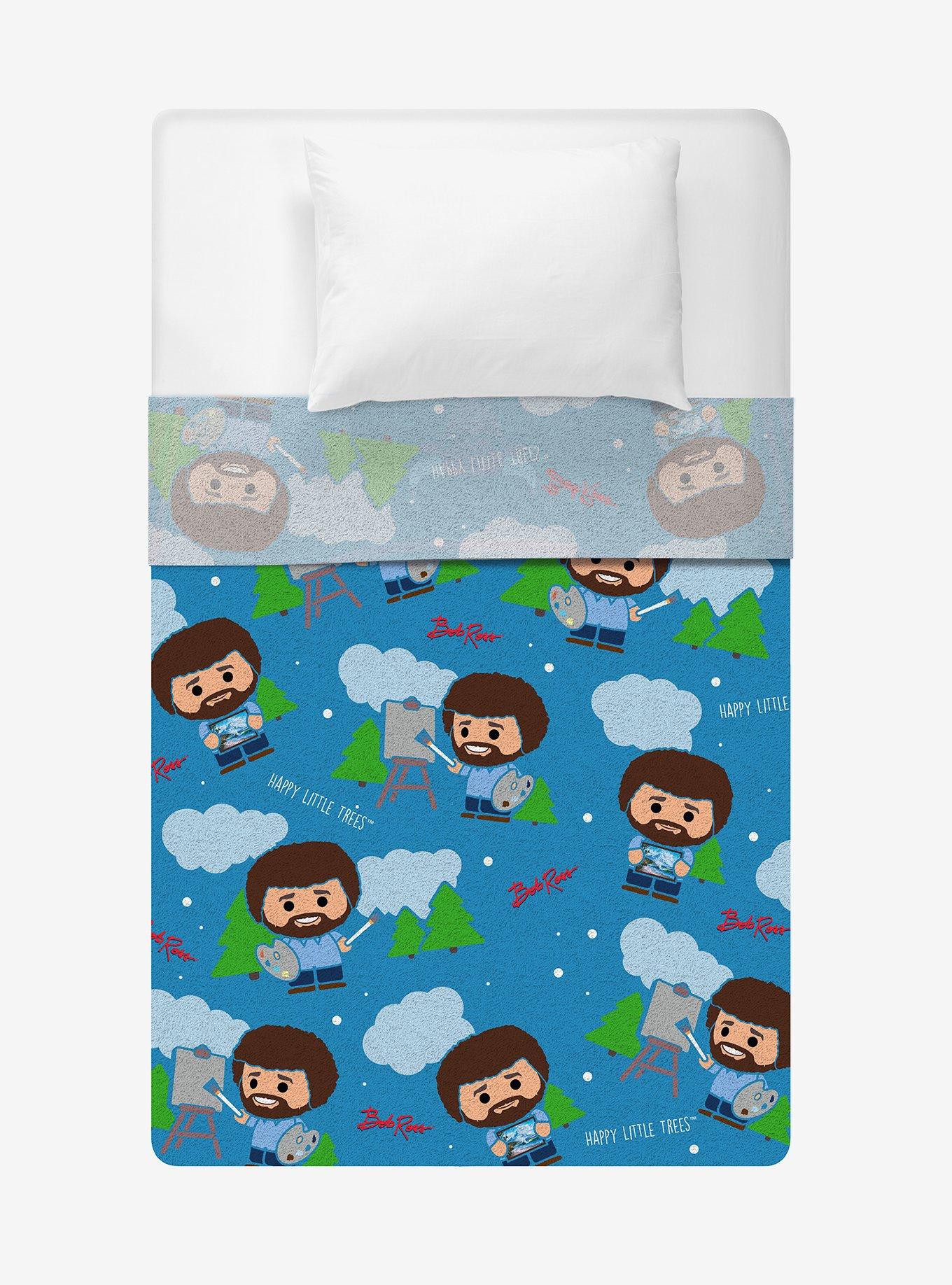 Bob Ross Raschel Throw Blanket, , alternate