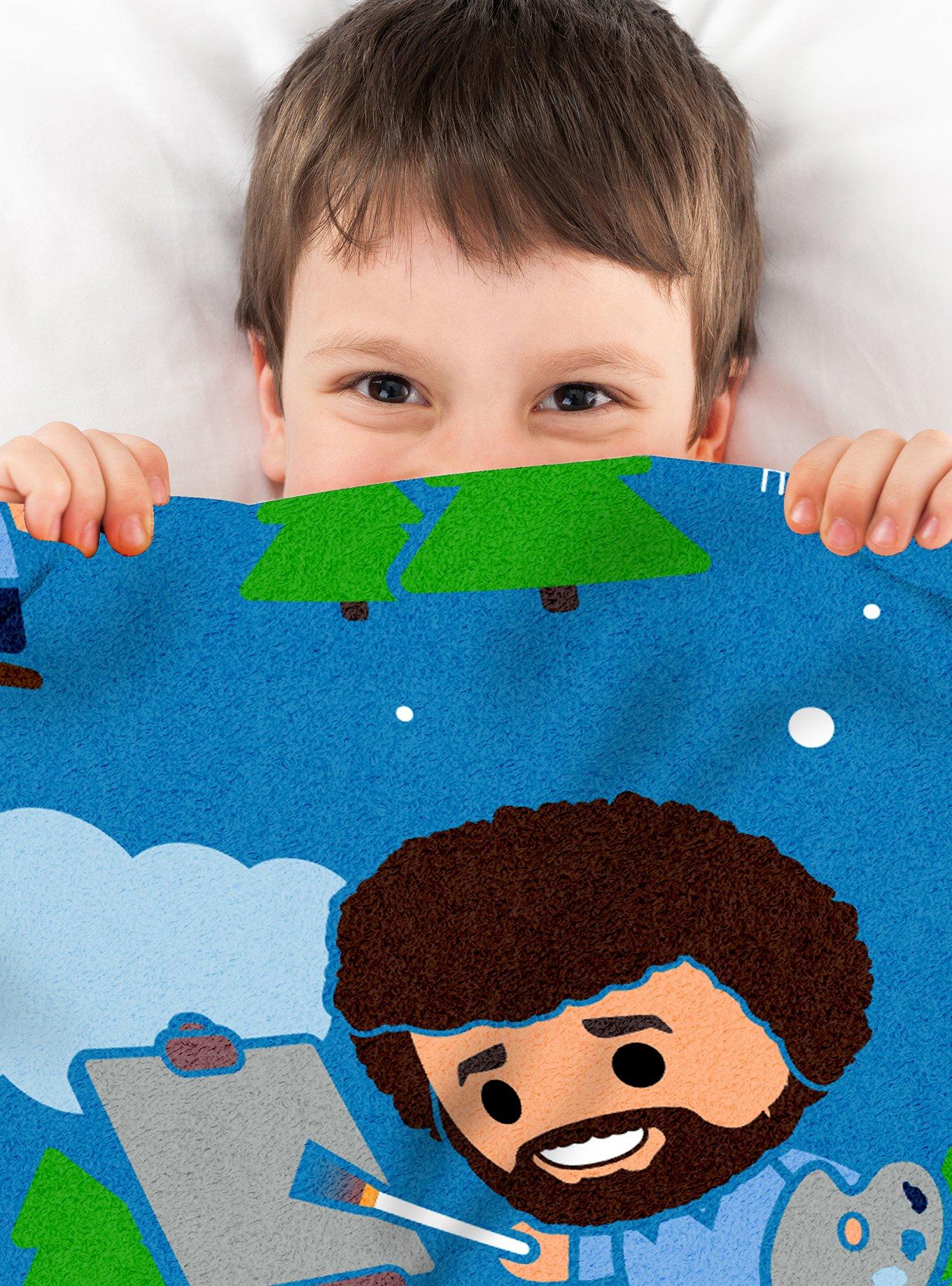 Bob Ross Raschel Throw Blanket, , alternate