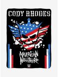 WWE Cody Rhodes Raschel Throw Blanket, , alternate
