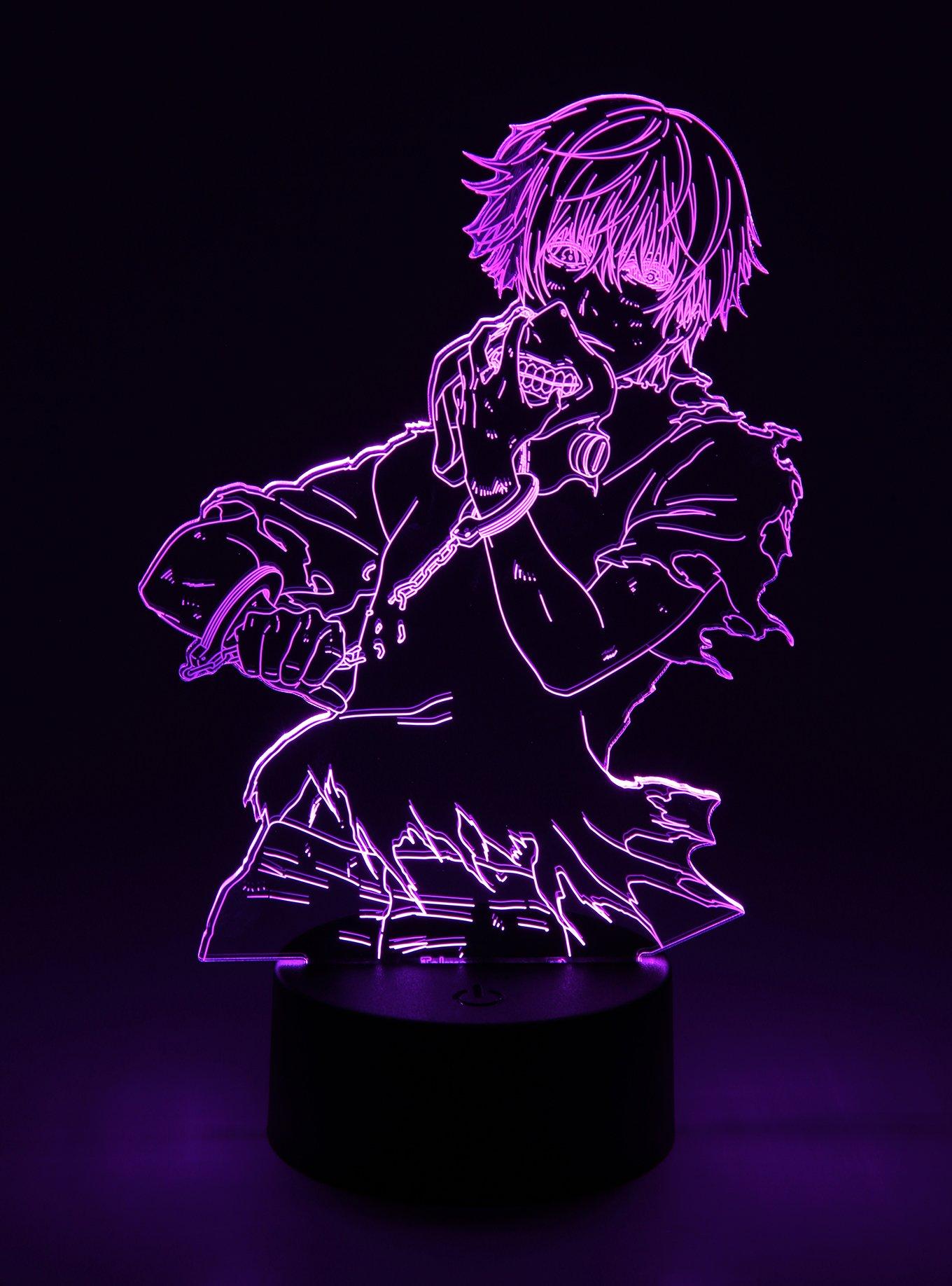 Otaku Lamps Tokyo Ghoul Ken Kaneki Acrylic Lamp, , alternate