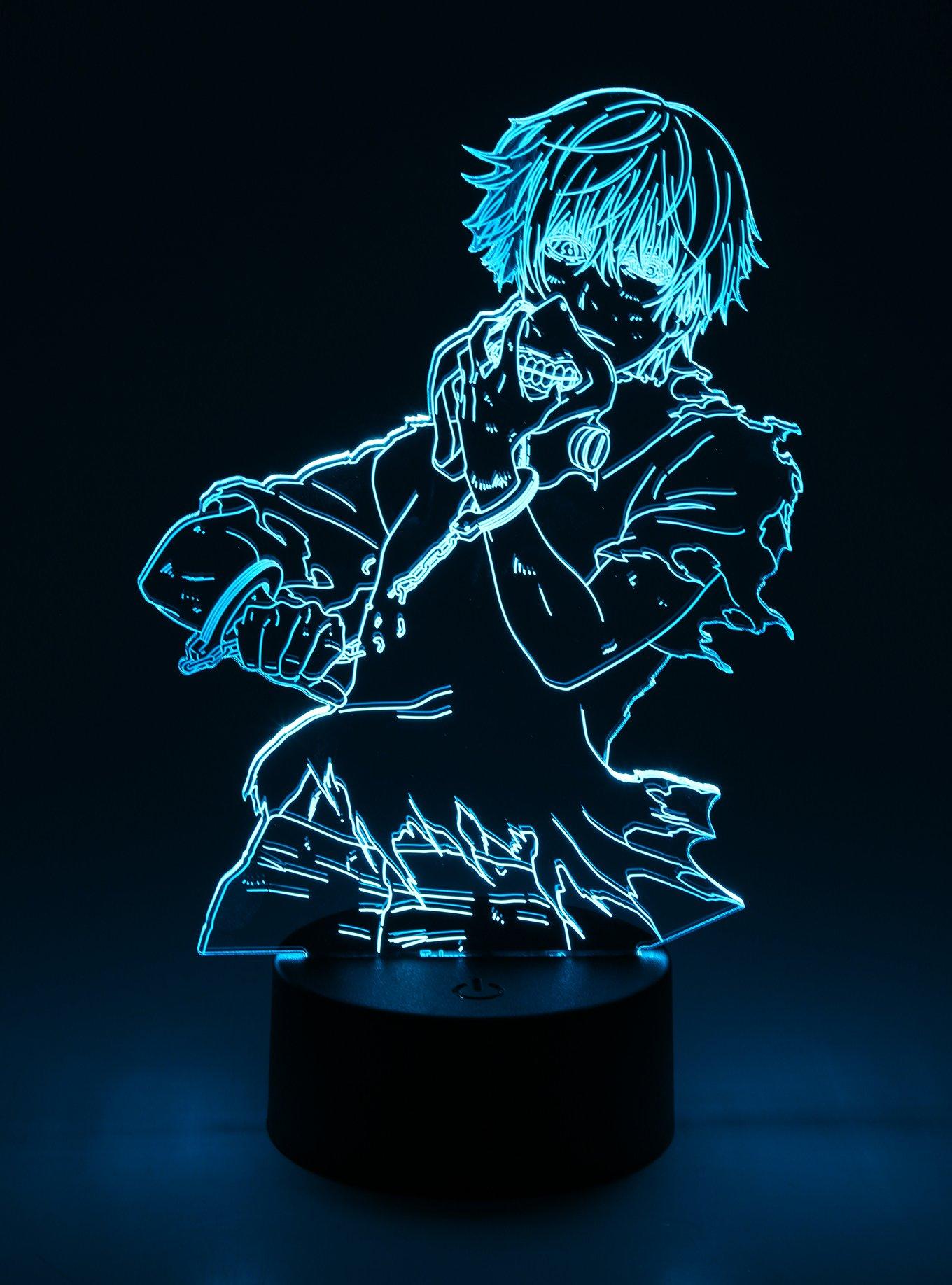 Otaku Lamps Tokyo Ghoul Ken Kaneki Acrylic Lamp, , alternate
