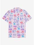 Disney Pixar Turning Red Allover Print Earth Day Woven Button Up - BoxLunch Exclusive, PINK, alternate